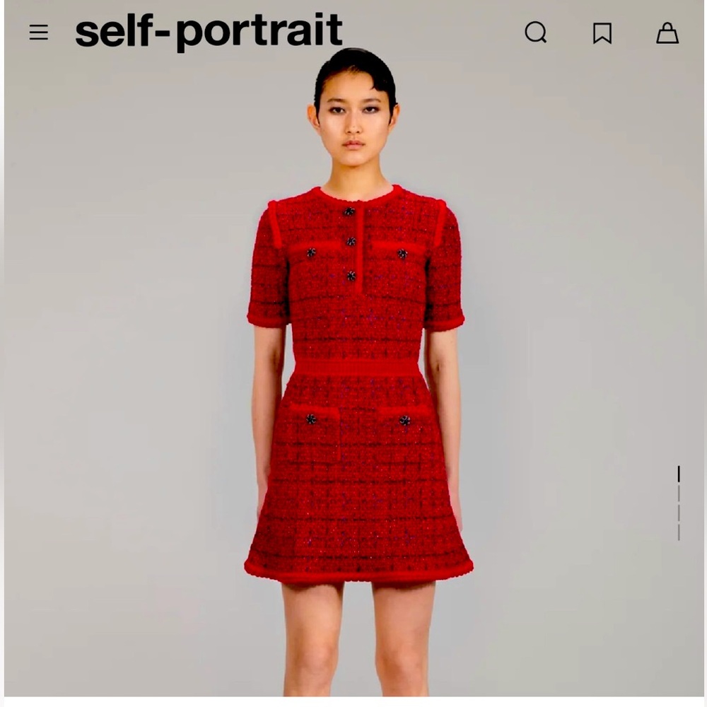 Self Portrait Tweed Dress, NWT, retails $599